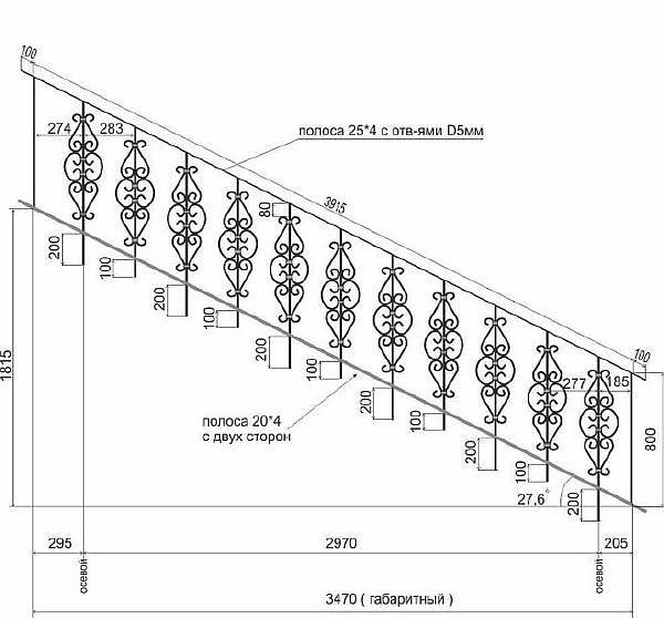 Схема установки лестницы своими руками
