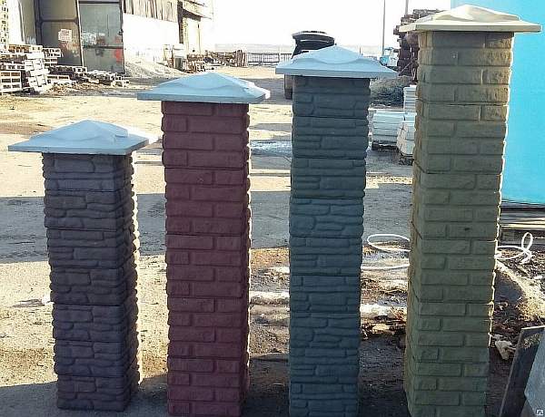Столб для забора декоративный из бетона купить бетон самаре