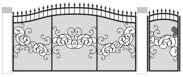 Забор на даче